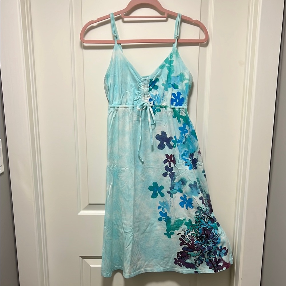 O'Neill Blue and Purple Spaghetti Strap Sundress